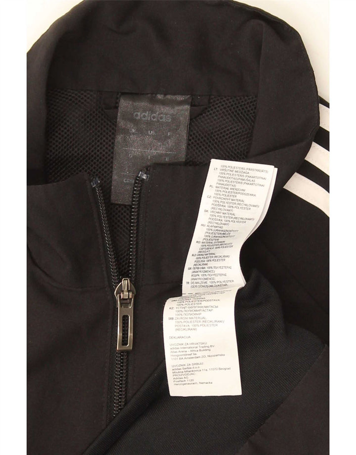 Giacca da ginnastica Adidas Climalite da uomo piccola in poliestere nero