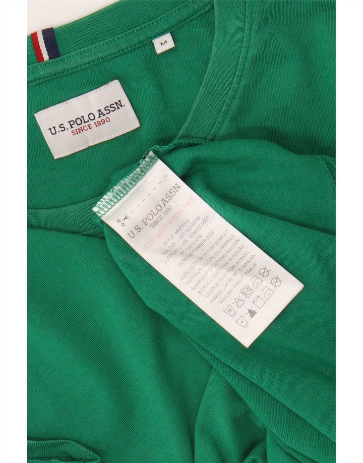 Polo Assn. T-shirt da uomo Top in cotone verde medio