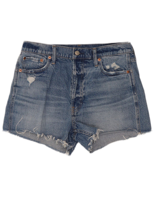 Pantaloncini di jeans invecchiati Gap da donna W30 cotone blu medio