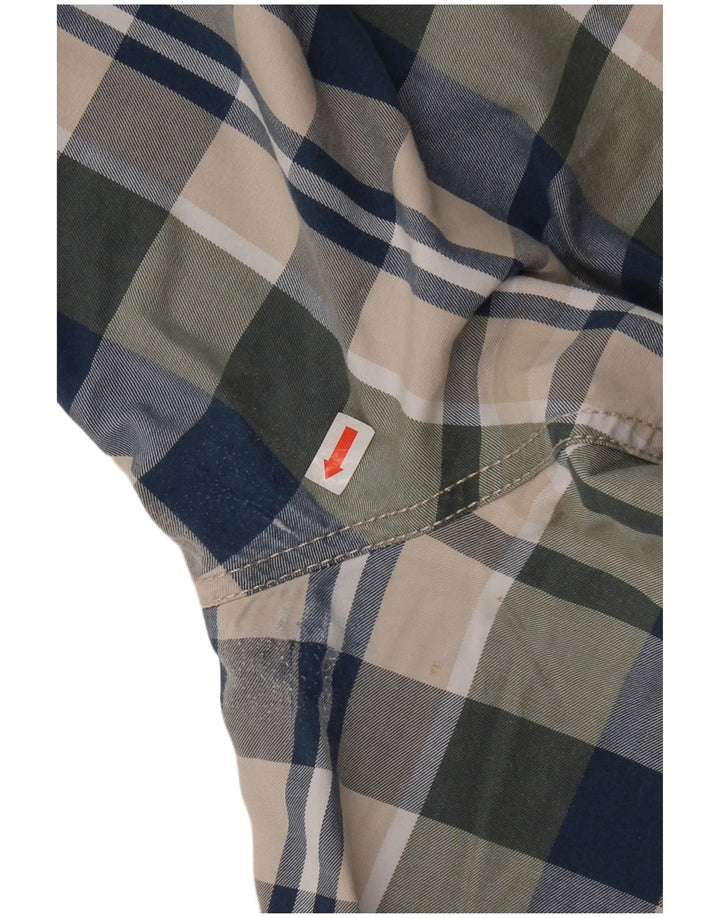Pantaloncini cargo da uomo Sisley IT 50 Large W36 in cotone a quadri multicolore