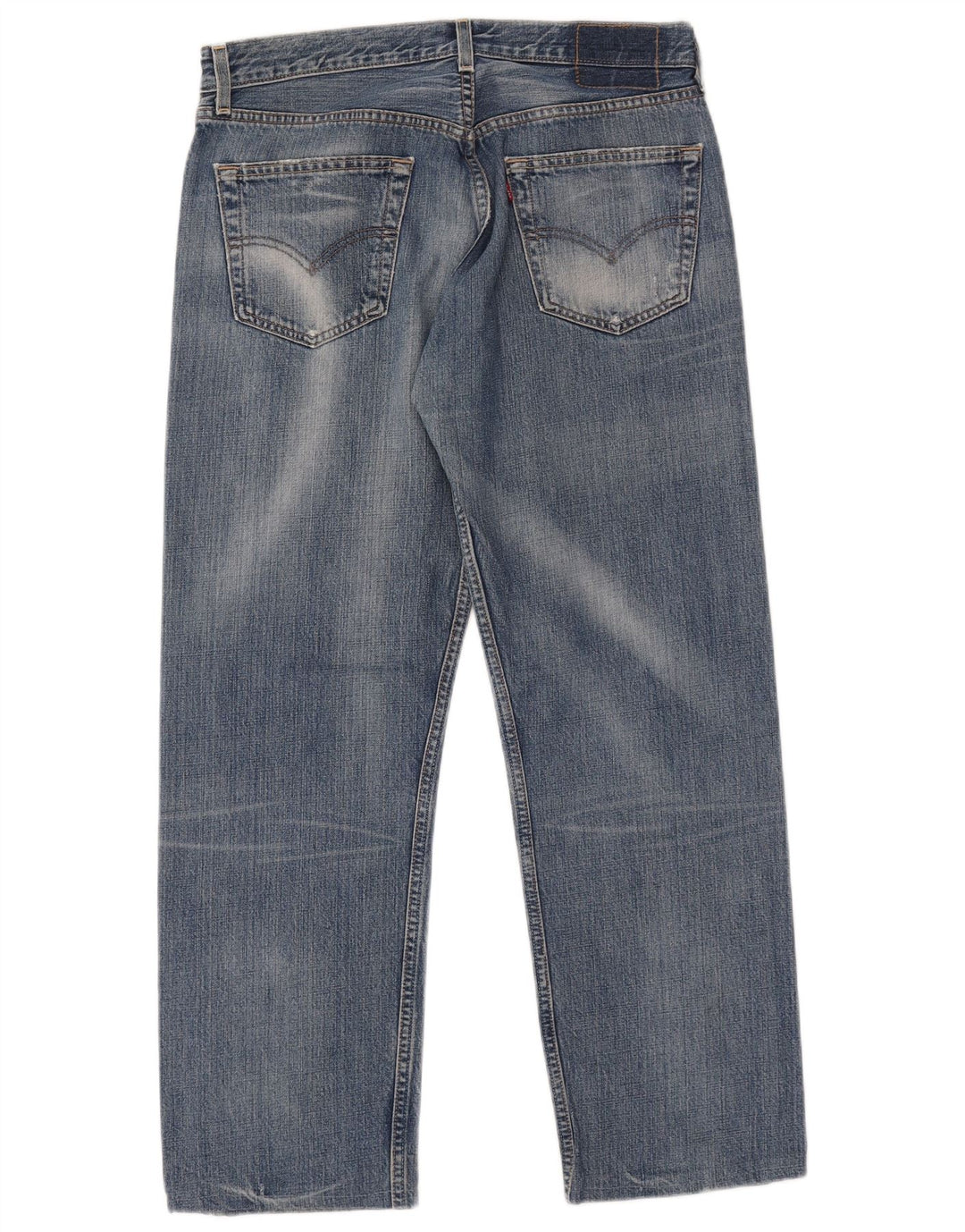 Levi's Uomo 501 Jeans dritti invecchiati W34 L27 Cotone blu