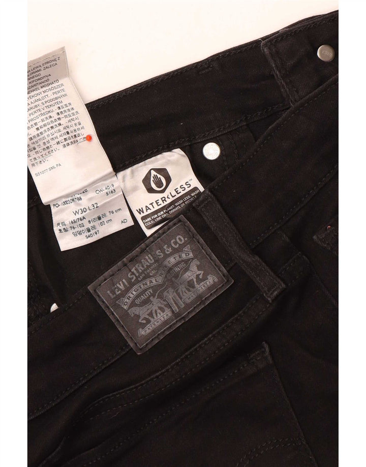 Jeans Levi's da donna 712 slim W30 L32 cotone nero