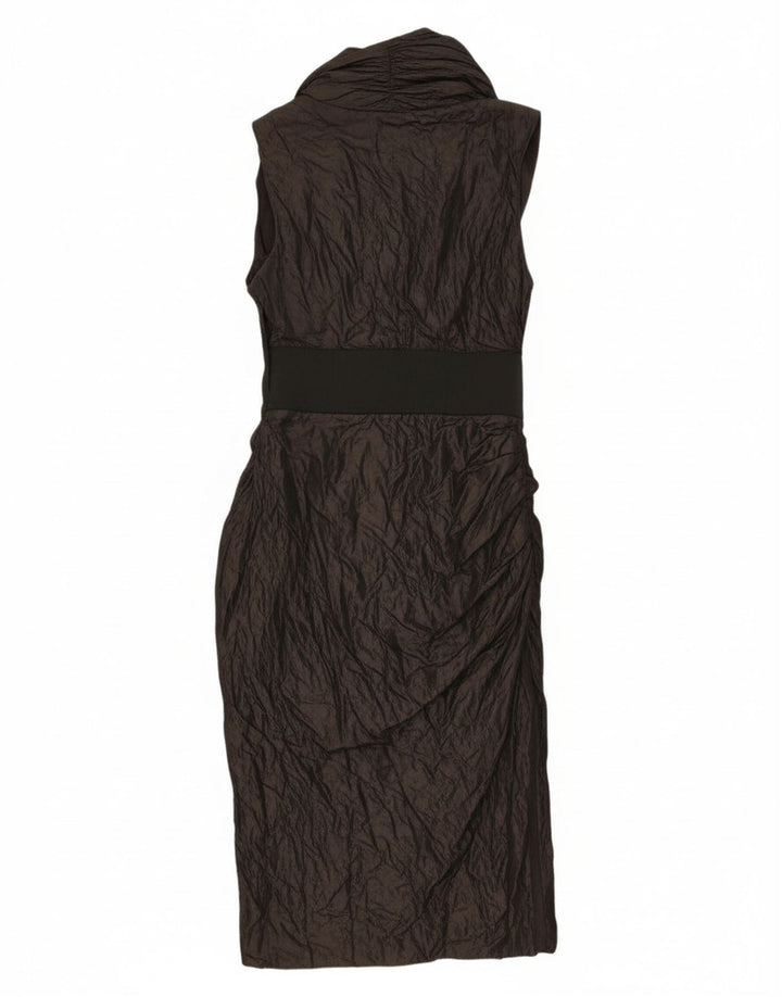 Abito avvolgente senza maniche da donna ALL SAINTS UK 10 piccolo nero