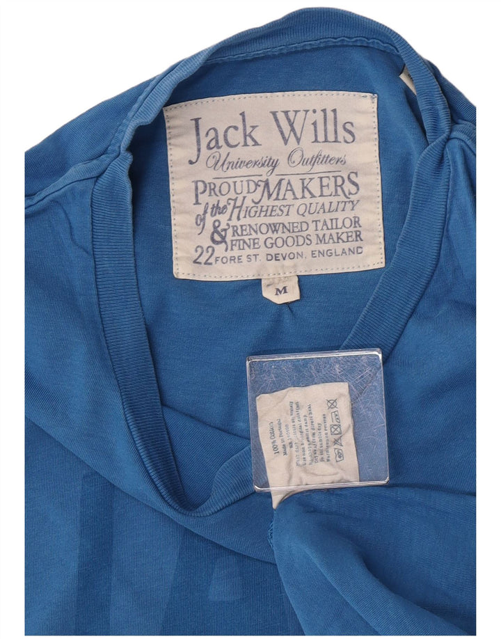 T-shirt grafica da uomo Jack Wills Top in cotone blu medio