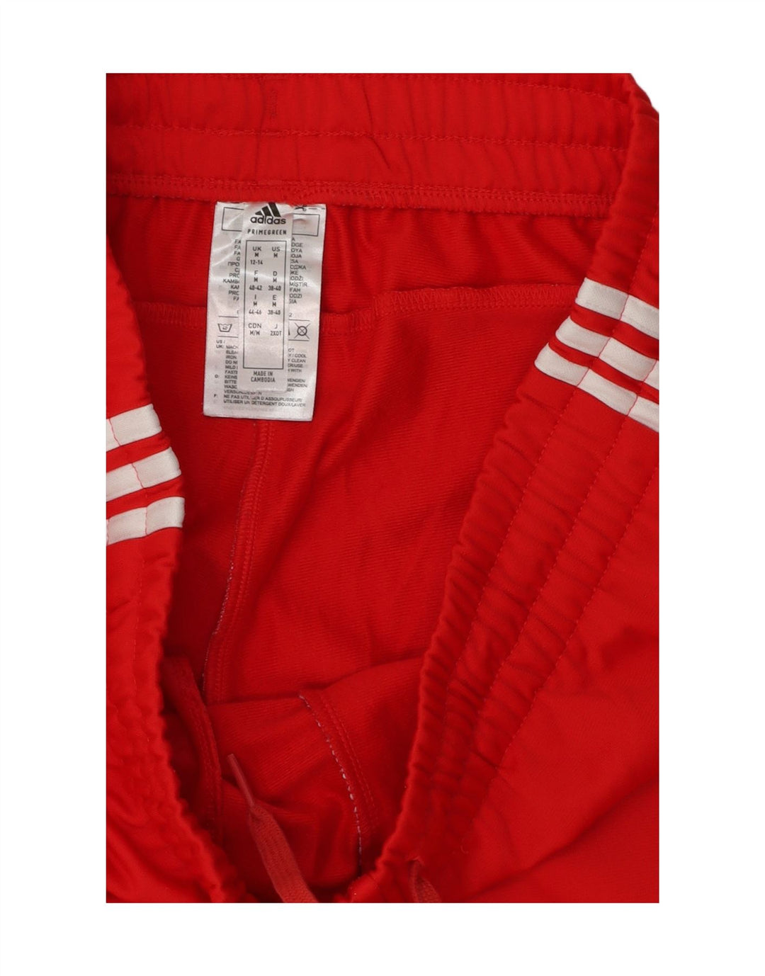 Pantaloni da tuta da donna Adidas UK 12/14 Poliestere rosso medio