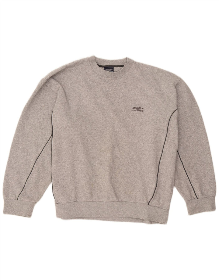 Felpa Umbro Uomo Maglione XL Grigio Cotone