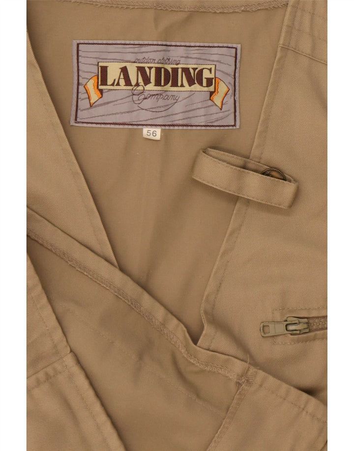 Gilet pratico da uomo vintage IT 56 3XL Poliestere beige