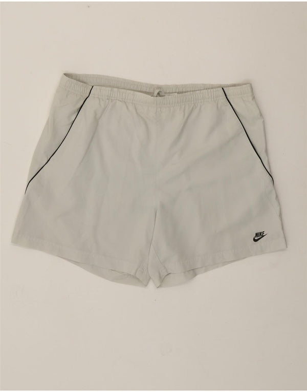 Pantaloncini sportivi Nike da uomo XL in poliestere bianco sporco