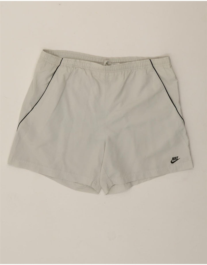 Pantaloncini sportivi Nike da uomo XL in poliestere bianco sporco