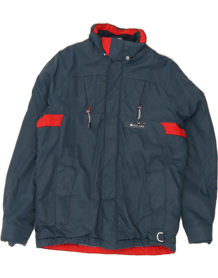 DIADORA Boys Windbreaker Jacket 11-12 Years Navy Blue Vintage Diadora and Second-Hand Diadora from Messina Hembry 