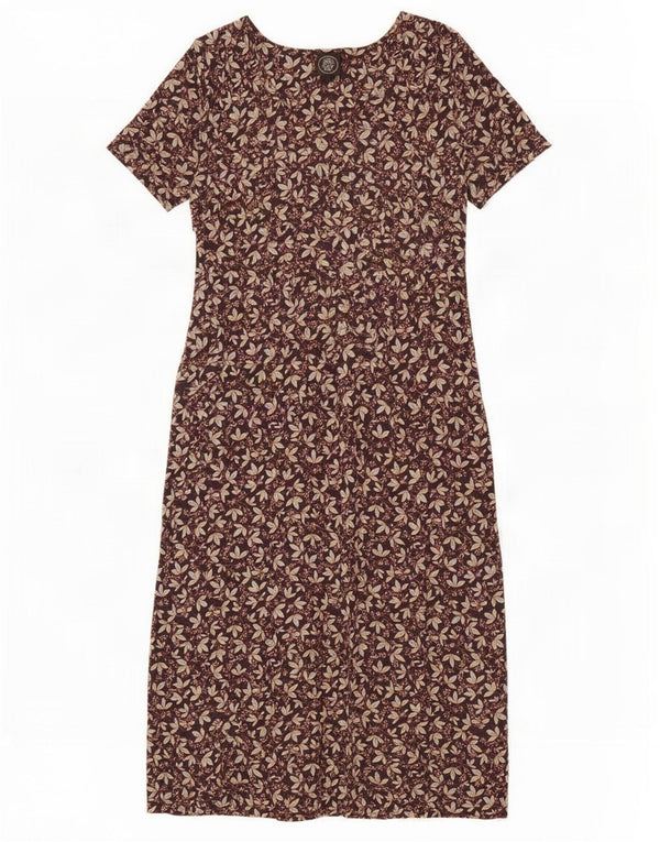 Abito lungo da donna Laura Ashley UK 12 Cotone floreale multicolore medio