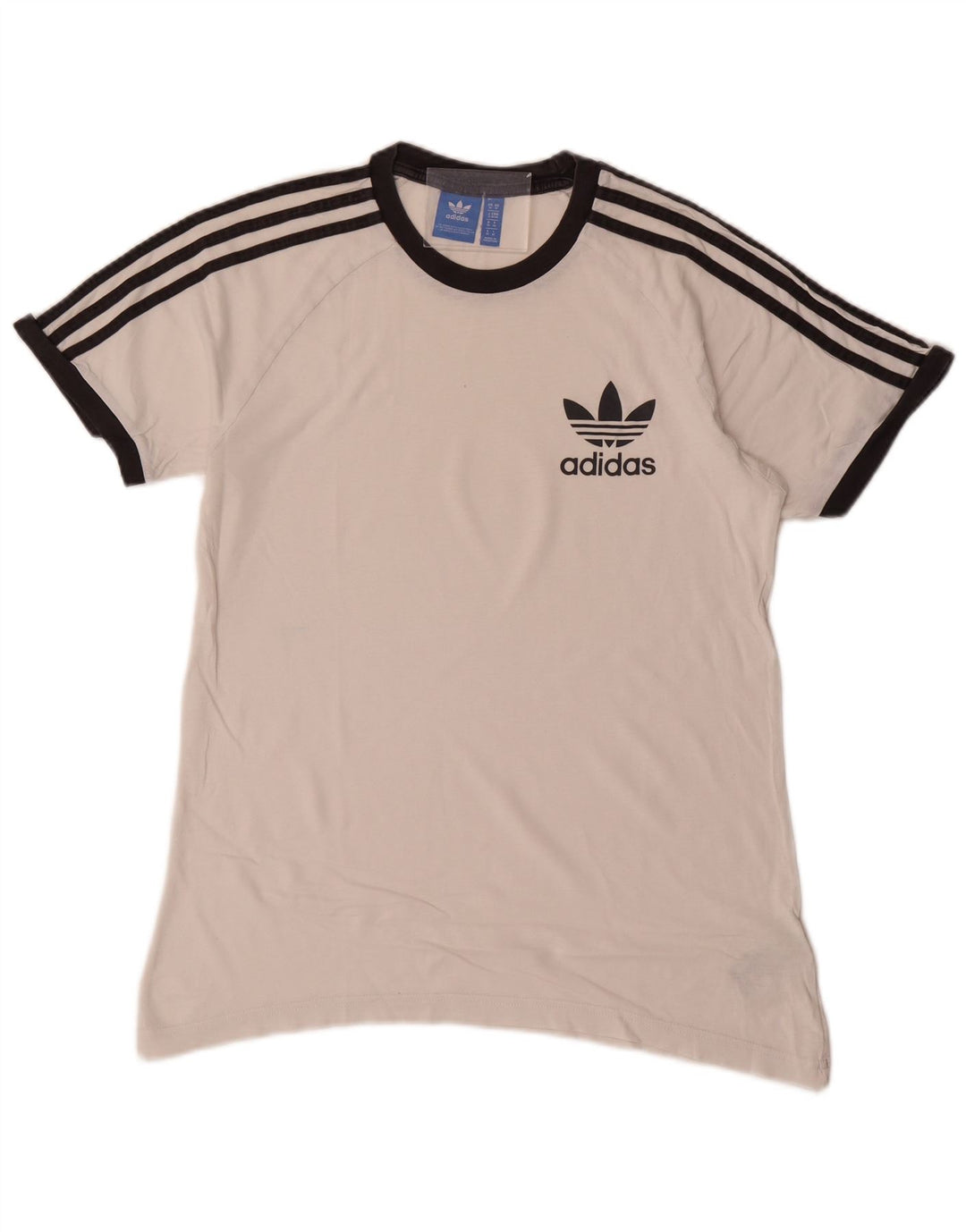 T-shirt da uomo Adidas Top in cotone bianco medio