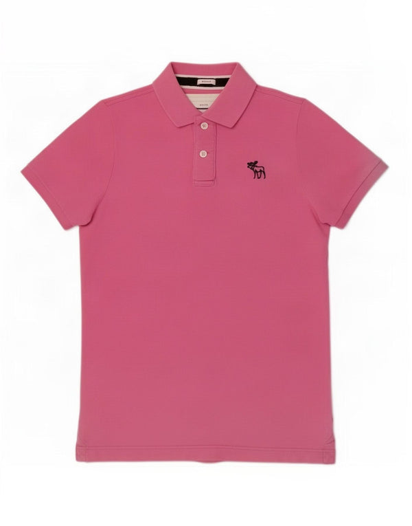Polo da donna Abercrombie & Fitch UK 16 grande rosa