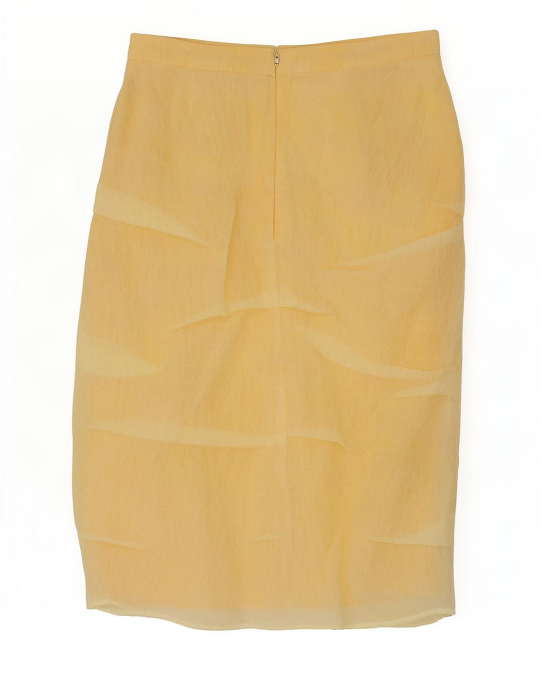 Gonna midi Zara da donna piccola W30 gialla in poliammide