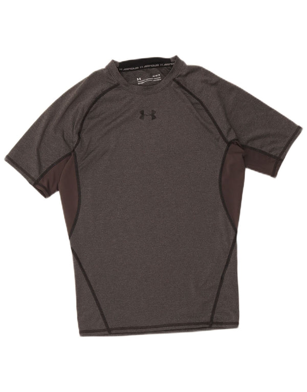 Maglietta Under Armour da donna Heat Gear UK 14 Large Grey Colourblock
