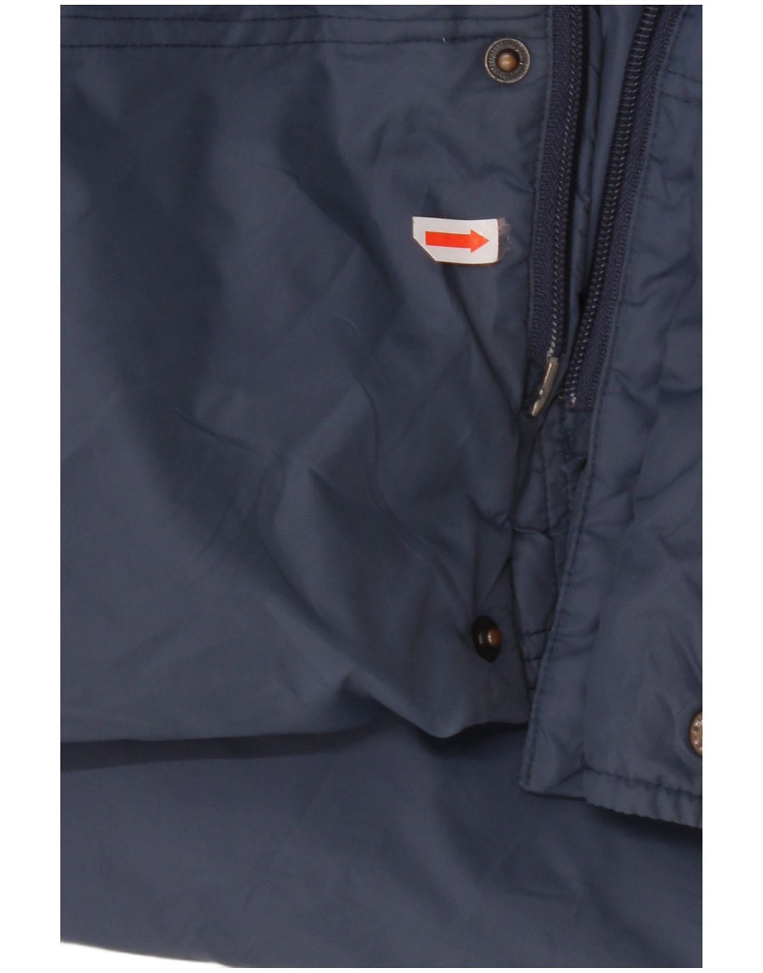 Cappotto imbottito con cappuccio vestibilità ampia da uomo VINTAGE UK 36 piccolo nylon blu