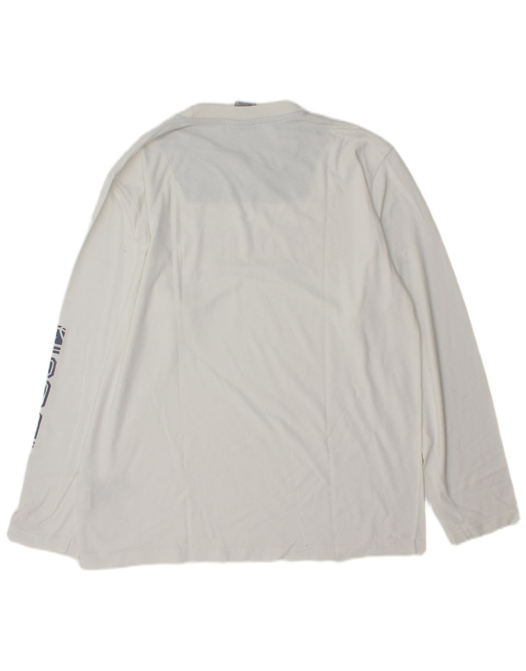 Nike Top grafico da uomo a maniche lunghe UK 39/41 Cotone bianco medio