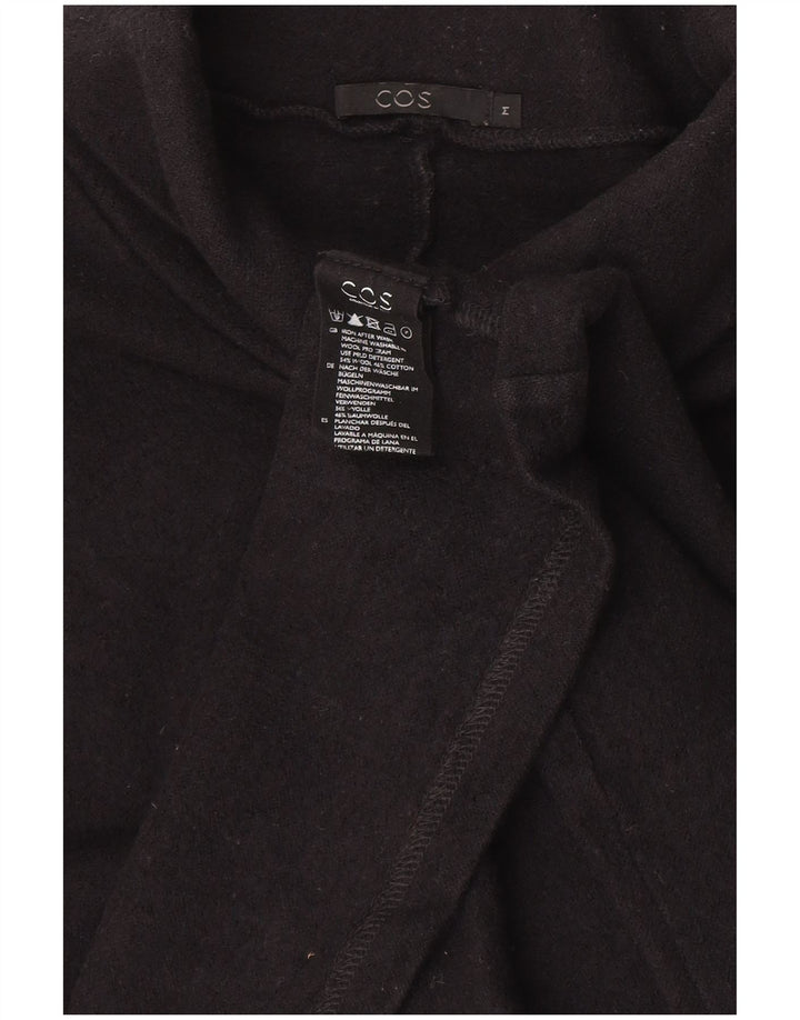 Maglione da donna con collo alto e maniche a 3/4 Cos UK 14 Lana blu navy media