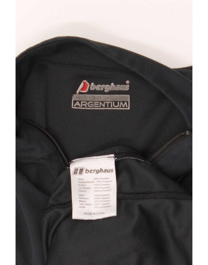 Berghaus Donna Pullover Tuta Top UK 14 Medium Blu Navy Colourblock