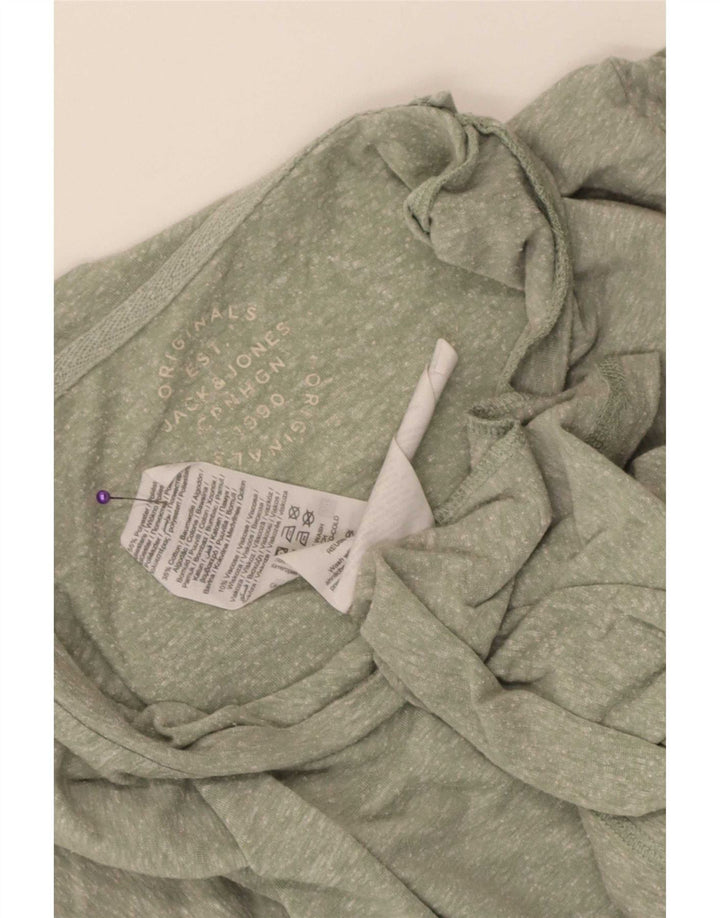 Jack & Jones T-shirt da uomo Top grande in poliestere chiazzato verde