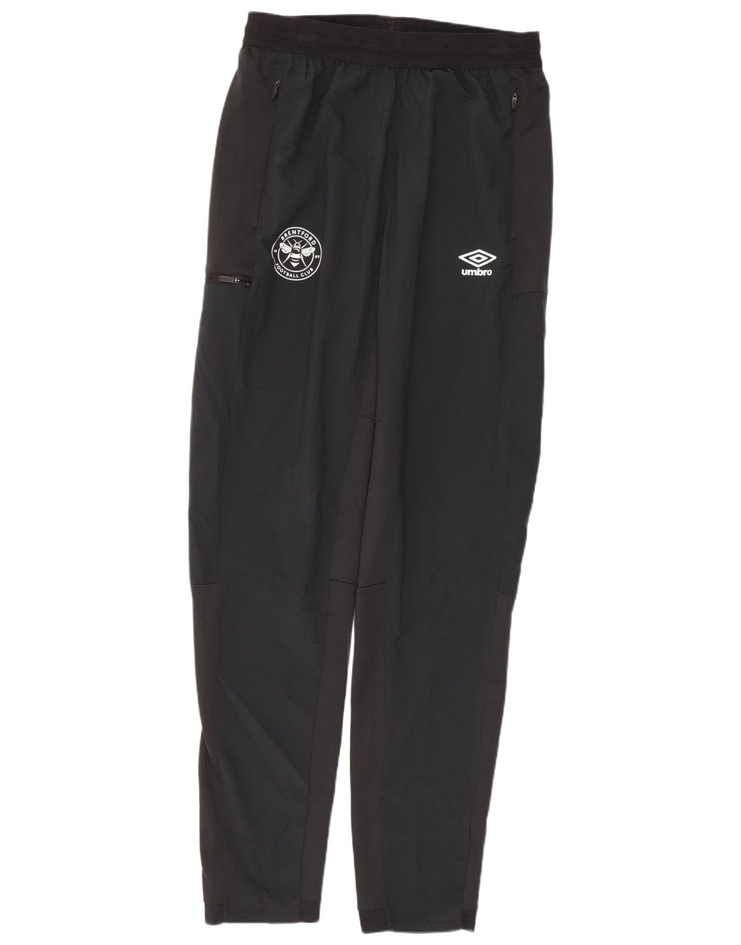 Pantaloni da tuta Umbro Brentford FC Cargo da uomo, poliestere nero medio