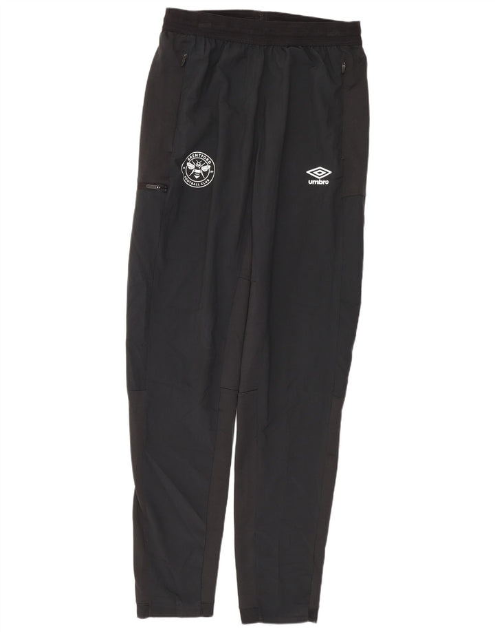 Pantaloni da tuta Umbro Brentford FC Cargo da uomo, poliestere nero medio