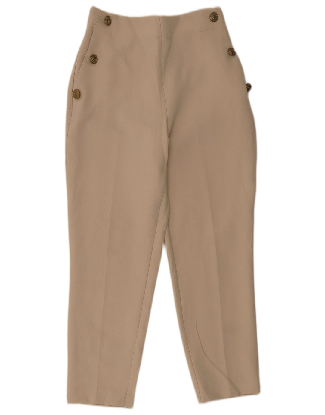 Pantaloni chino affusolati da donna Zara medi W28 L28 Beige