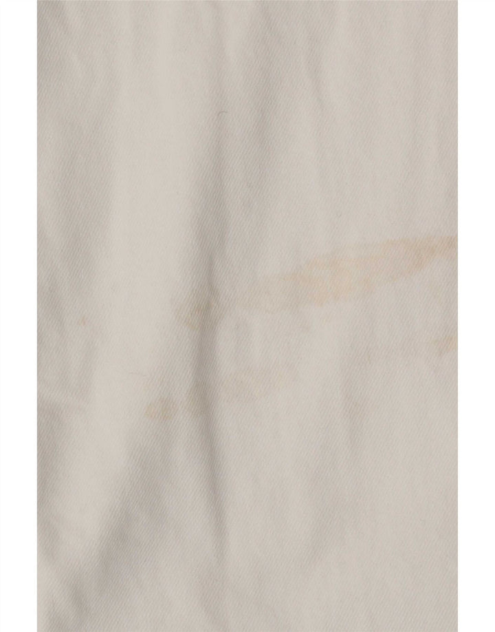 Jeans Zara da donna a vita alta a gamba larga EU 40 medio W30 L29 bianco