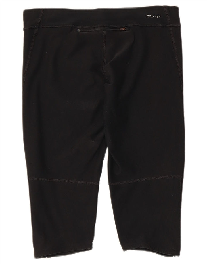 Leggings Capri Dri Fit da donna NIKE UK 12 poliestere nero medio