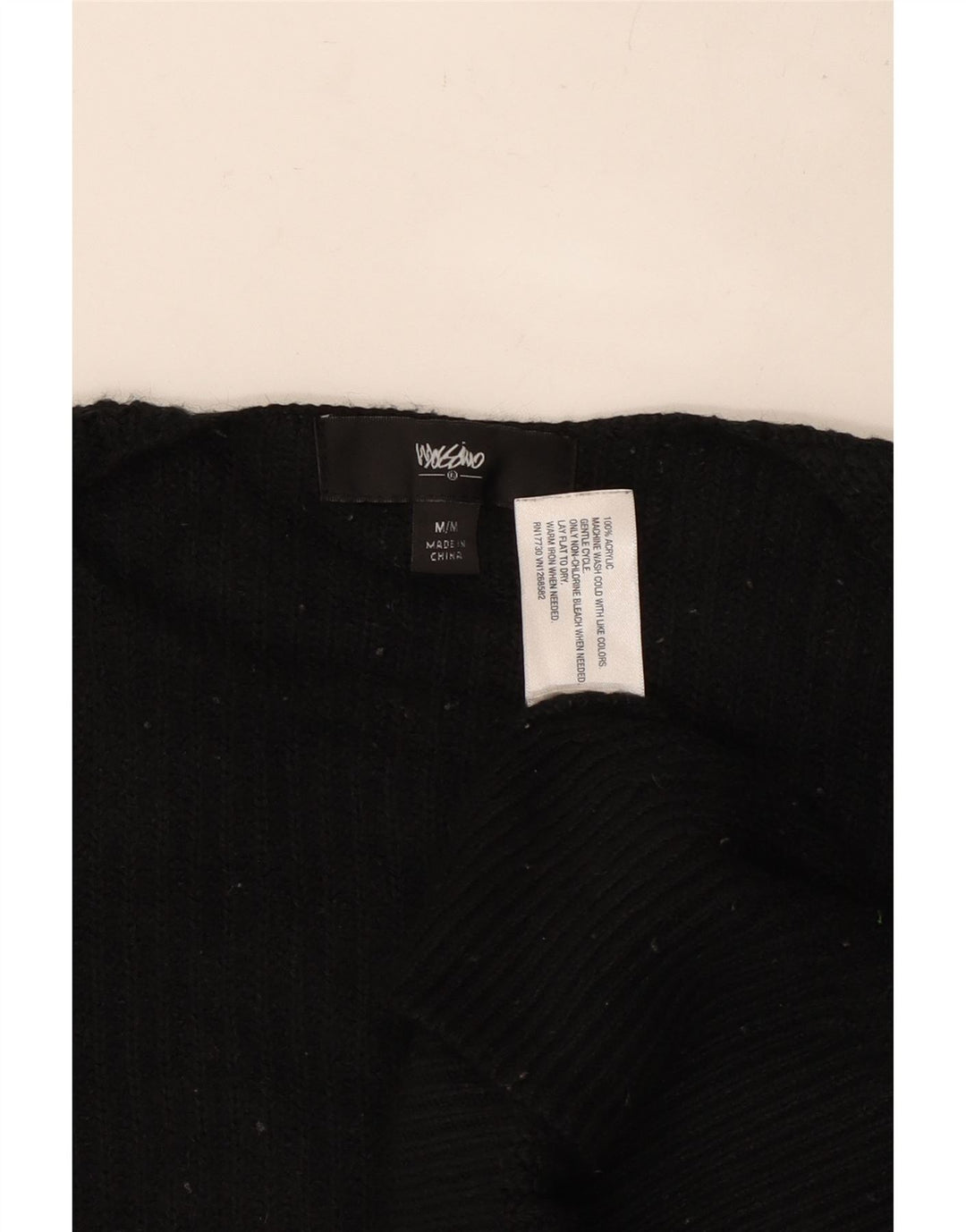 MOSSIMO Maglione cardigan aperto oversize da donna UK 14 Acrilico nero medio