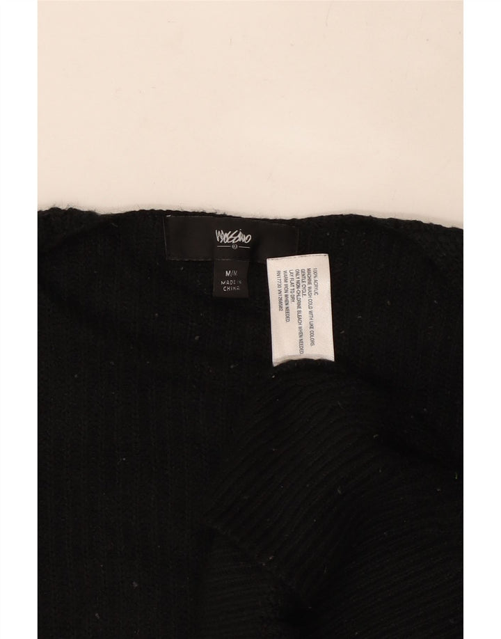 MOSSIMO Maglione cardigan aperto oversize da donna UK 14 Acrilico nero medio