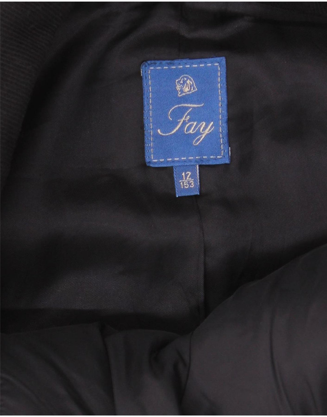 Cappotto Fay Bambino 11-12 Anni in Lana Blu Navy