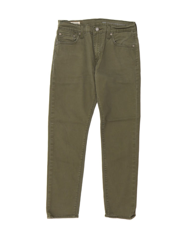 LEVI'S Pantaloni casual affusolati slim 512 da uomo W30 L30 in cotone verde