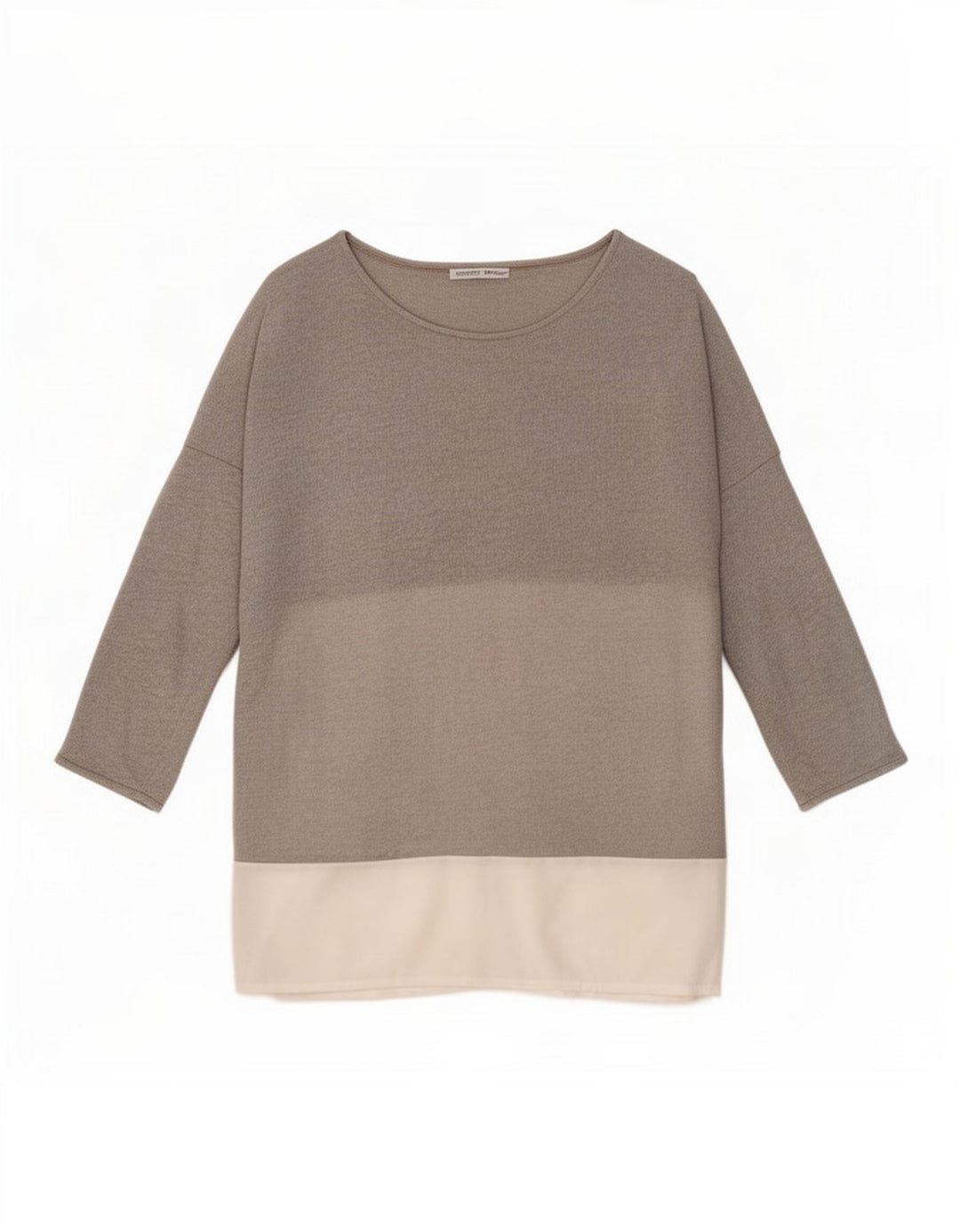 Top tunica oversize da donna Zara con maniche a 3/4 UK 14 Blocco colore grigio medio
