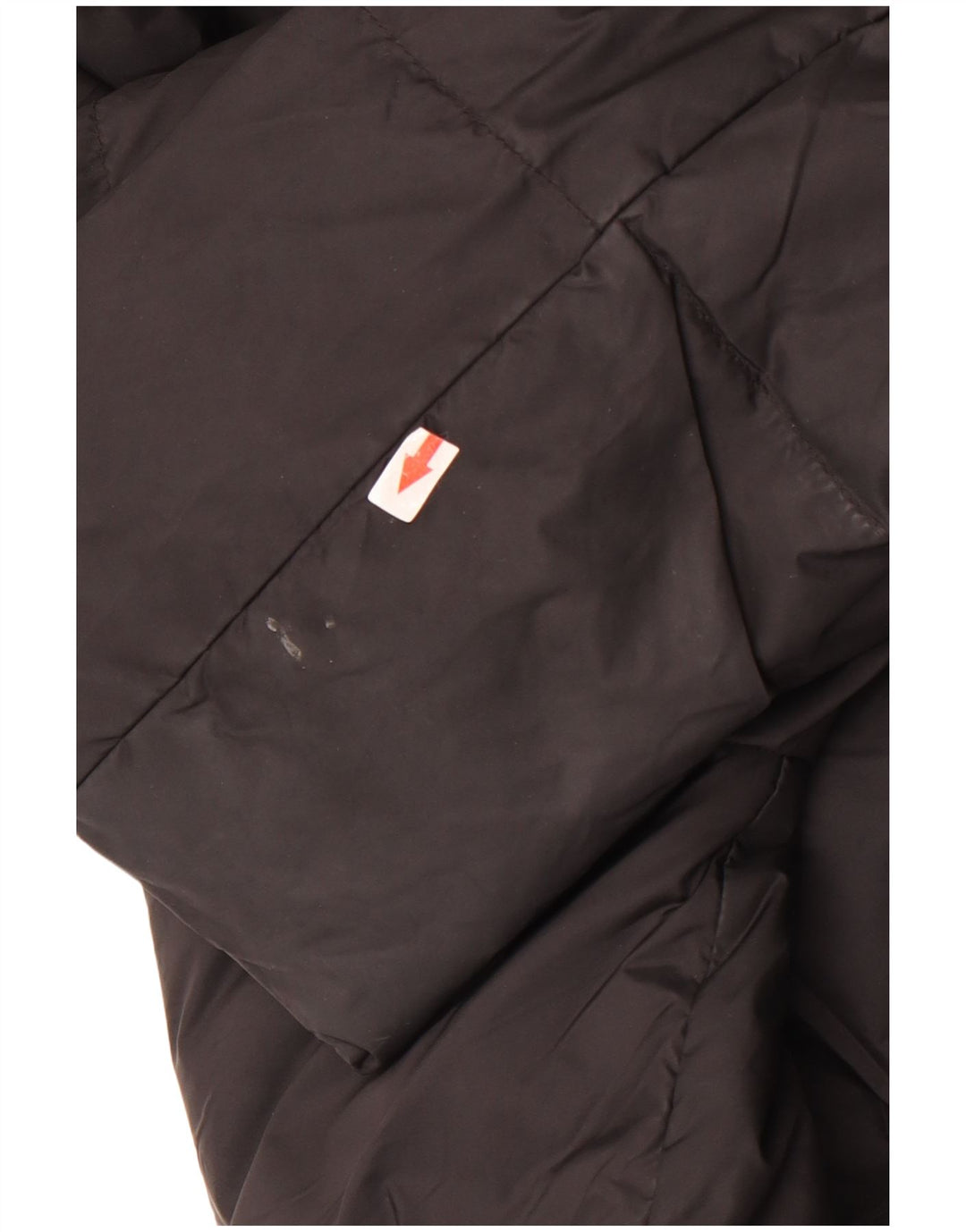 Cappotto imbottito oversize con cappuccio da donna Zara UK 14 medio nero in poliammide