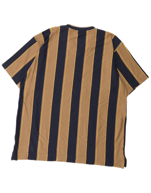 T-shirt vintage da uomo Top UK 46 XL in cotone beige