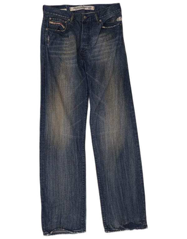 Jeans dritti da uomo Diesel W32 L34 cotone blu