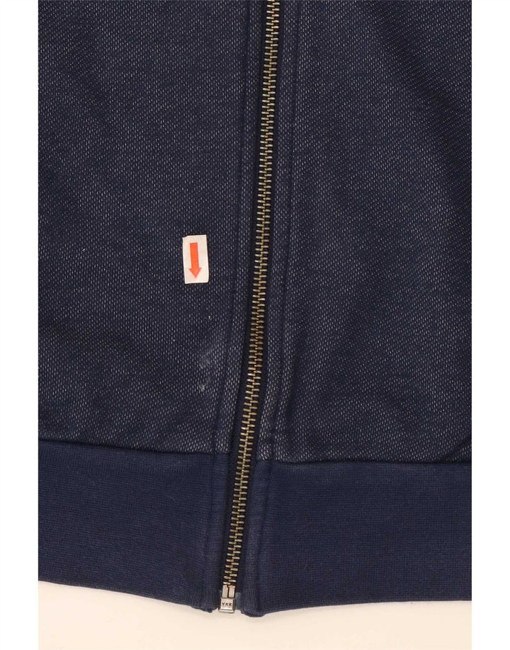 Giacca da ginnastica da uomo Adidas, giacca media, in cotone blu navy