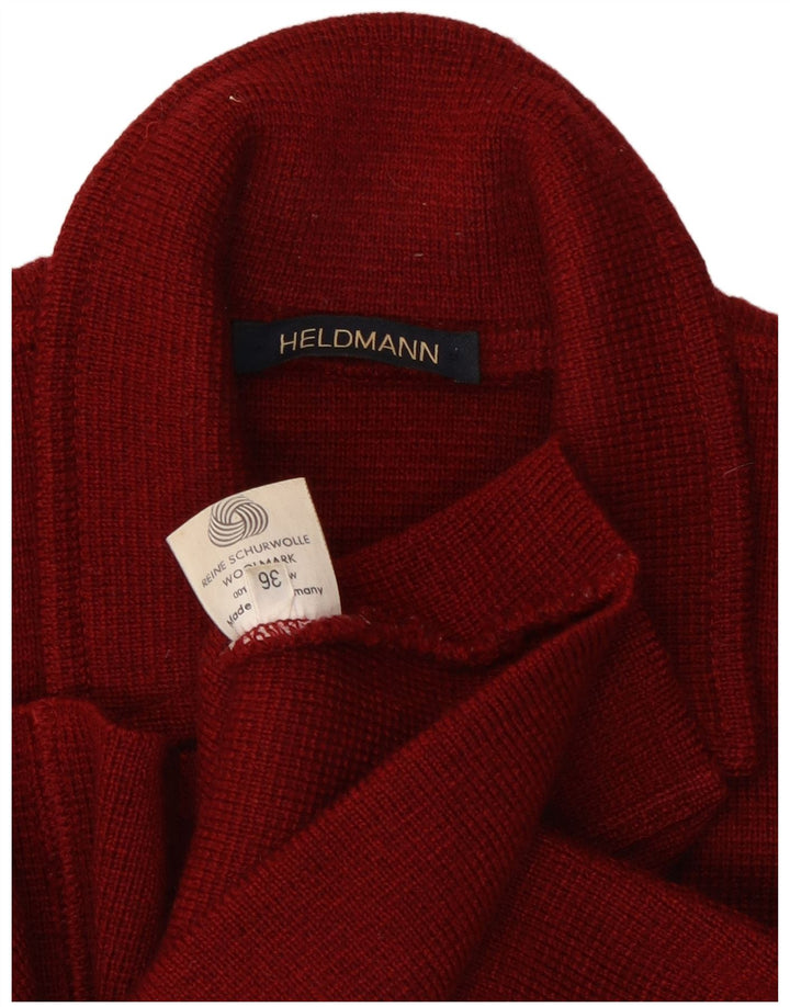 Maglione cardigan da donna Heldmann EU 36 piccolo in lana bordeaux