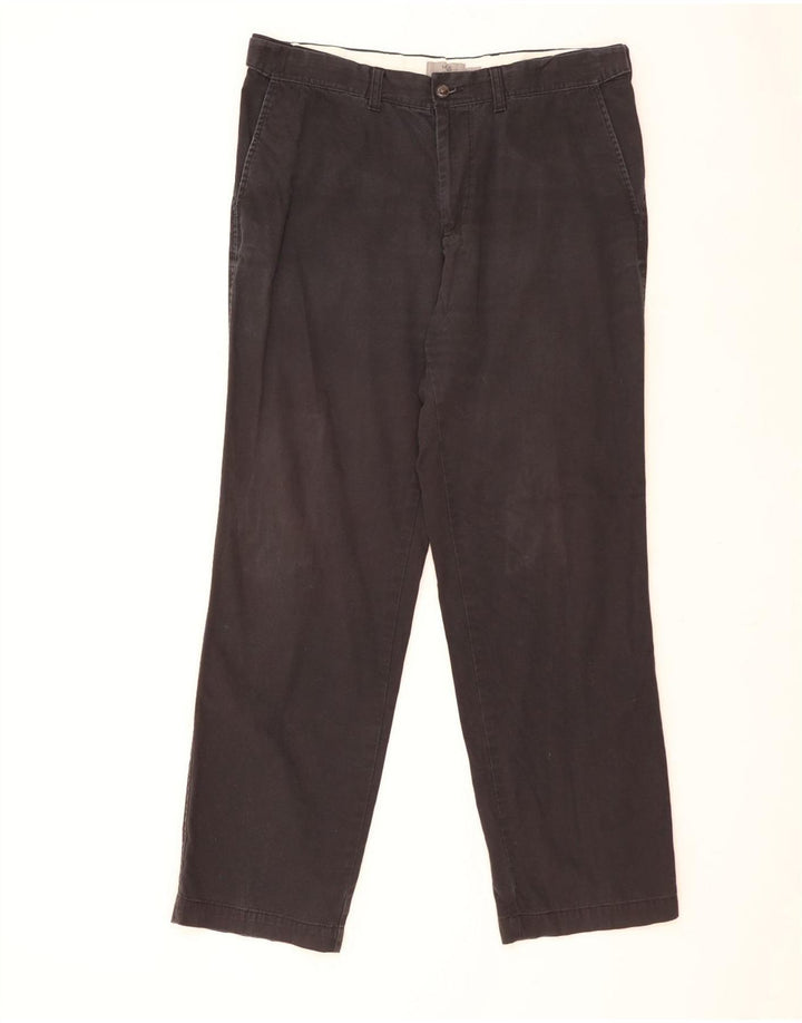 Pantaloni chino regolari da uomo Marks & Spencer W36 L31 cotone nero