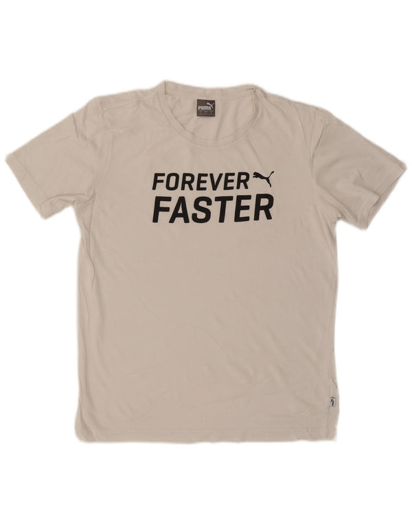 T-shirt grafica da uomo PUMA Top Small bianca