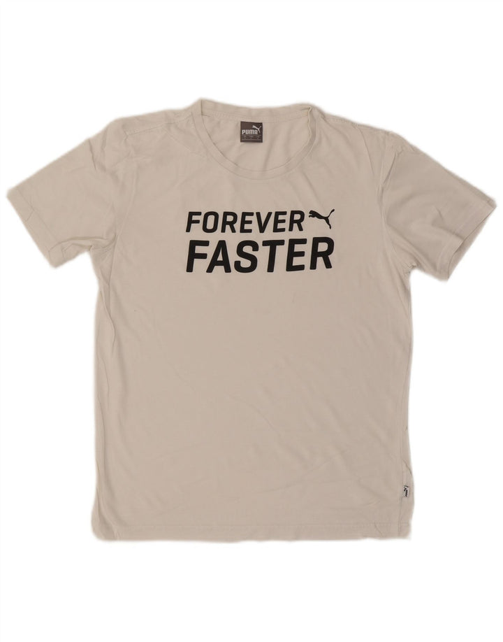 T-shirt grafica da uomo PUMA Top Small bianca