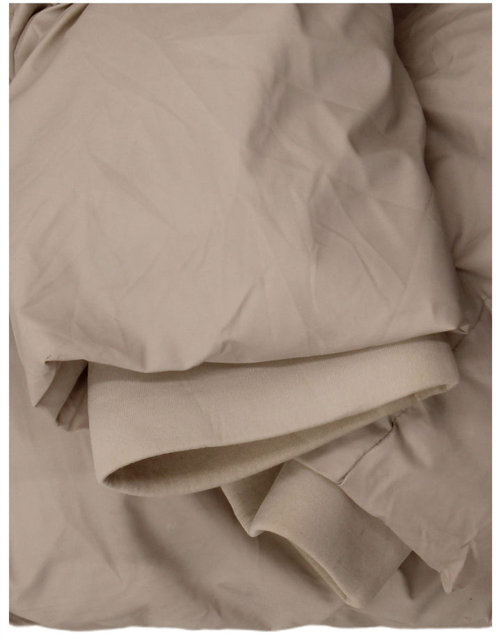 Giacca imbottita con cappuccio da donna Zara UK 16 grande poliestere bianco