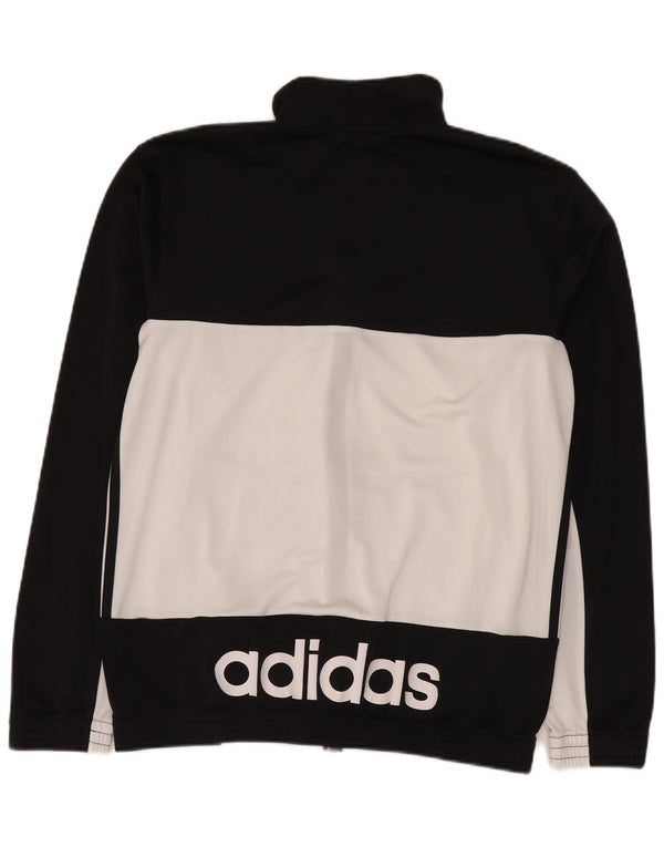 Giacca da ginnastica grafica da uomo Adidas UK 44/46 Large Black Colourblock