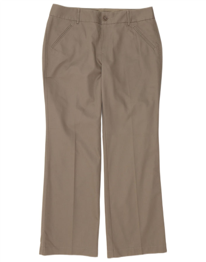 Pantaloni casual da donna EDDIE BAUER Blakely Fit US 12 Large W34 L34 Grigio