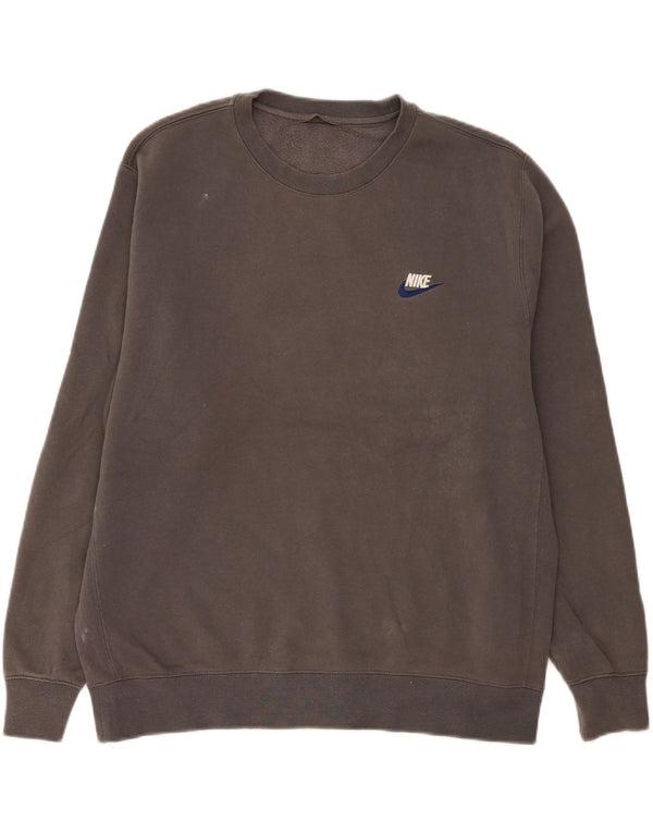 Felpa Nike Uomo Maglione XL Grigio Cotone