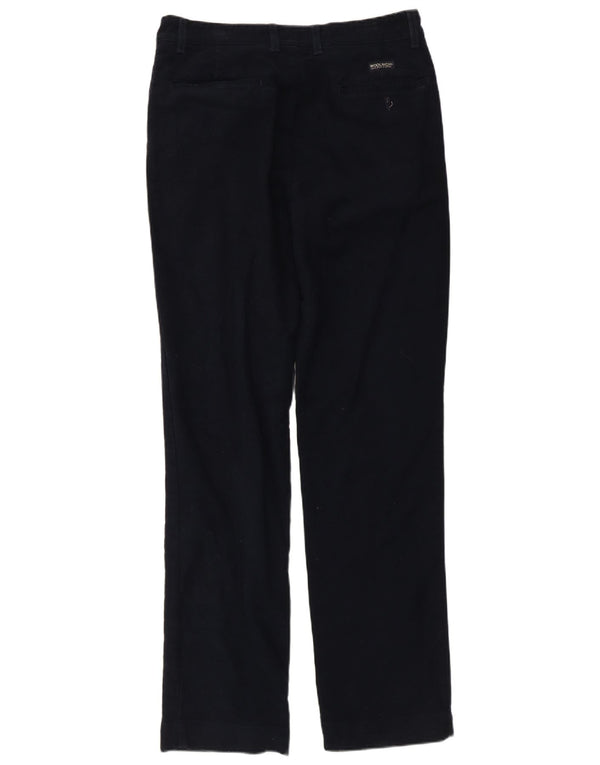Pantaloni chino dritti da uomo Woolrich W33 L33 cotone blu navy