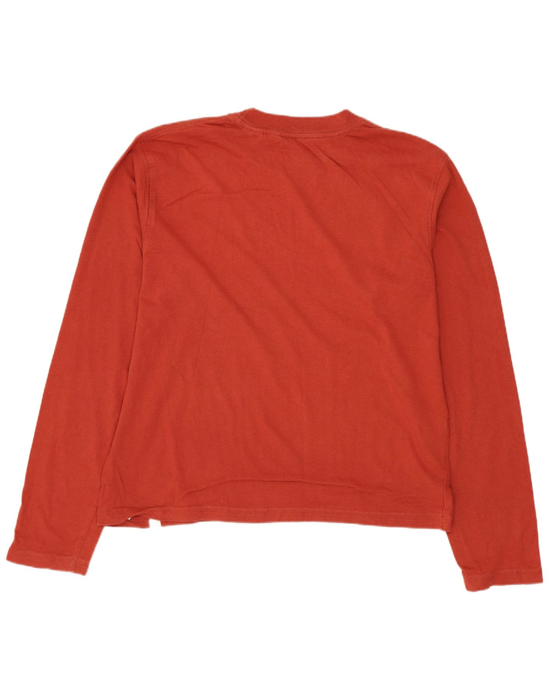 Timberland Top grafico da uomo a maniche lunghe in cotone rosso medio