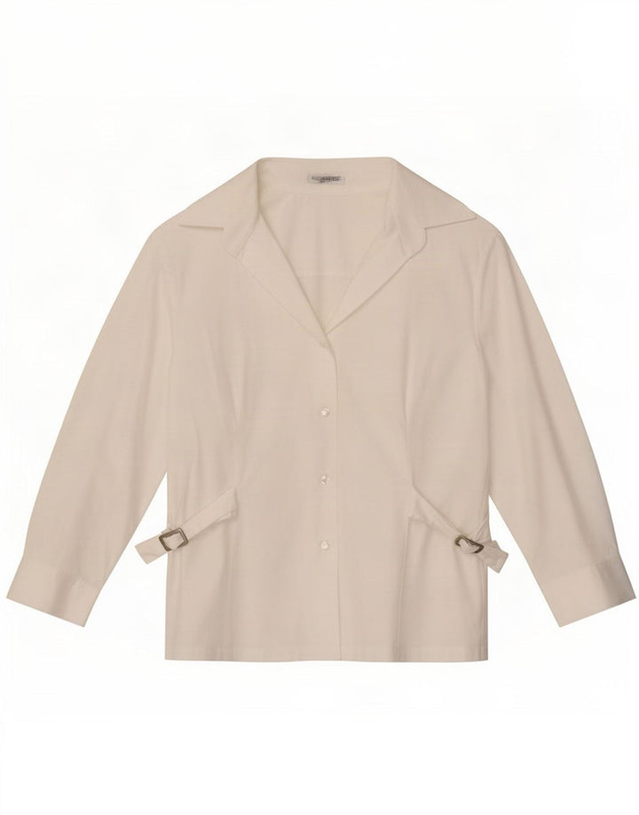 Camicia a maniche 3/4 da donna Naracamicie UK 14 Medium White