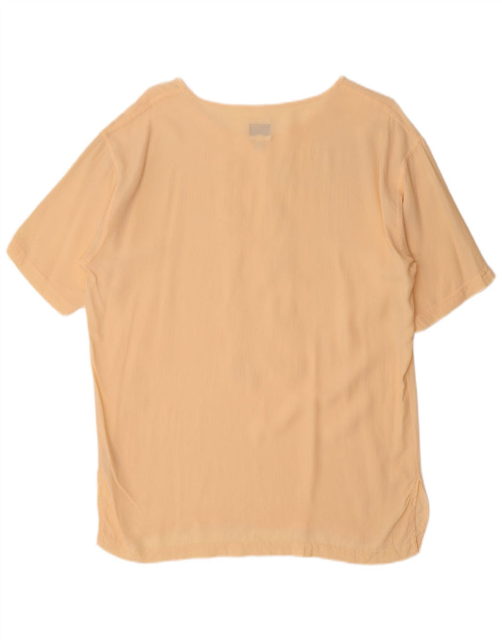 Moschino Camicetta grafica da donna Top UK 14 Acetato giallo medio